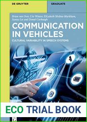 Communication in Vehicles: Cultural Variability in Speech Systems (De Gruyter Textbook)