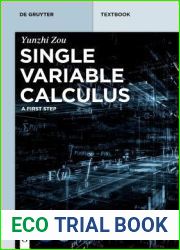 Single Variable Calculus (De Gruyter Textbook)