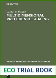 Multidimensional Preference Scaling