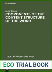 Components of the Content Structure of the Word
