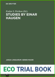 Studies by Einar Haugen
