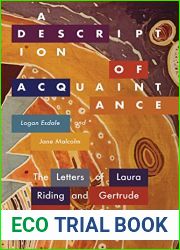 A Description of Acquaintance: The Letters of Laura Riding and Gertrude Stein, 1927-1930 (Recencies Series: Research and Recovery in Twentieth-Century American Poetics)