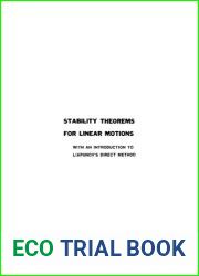 Stability Theorems For Linear Motions: With An Introduction To Liapunov|s Direct Method