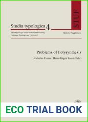 Problems of Polysynthesis (Studia Typologica [Sttyp]) (German Edition)