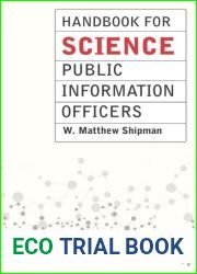 Handbook for Science Public Information Officers