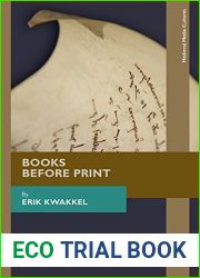 Books Before Print (Medieval Media and Culture)