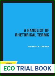 A Handlist of Rhetorical Terms