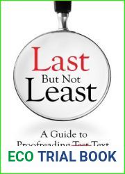 Last But Not Least: A Guide to Proofreading Text