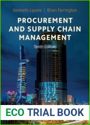 Procurement and Supply Chain Management, 10th ed