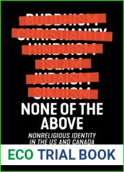 None of the Above: Nonreligious Identity in the US and Canada