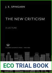 The New Criticism