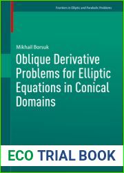 Oblique Derivative Problems for Elliptic Equations in Conical Domains (Frontiers in Mathematics)