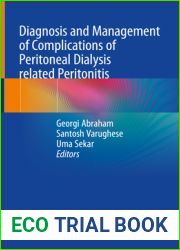 Diagnosis and Management of Complications of Peritoneal Dialysis related Peritonitis