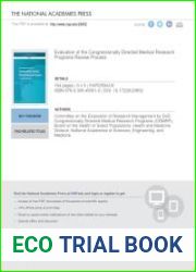 Evaluation of the Congressionally Directed Medical Research Programs Review Process