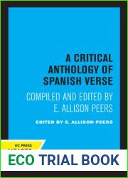 A Critical Anthology of Spanish Verse