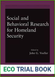 Social and Behavioral Research for Homeland Security
