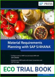 Material Requirements Planning (MRP) with SAP S 4HANA (SAP PRESS)