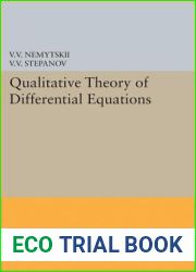 Qualitative Theory of Differential Equations (Princeton Legacy Library, 2083)