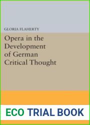 Opera in the Development of German Critical Thought
