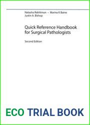Quick Reference Handbook for Surgical Pathologists by Rekhtman, Natasha, Bishop, Justin A. 2011 Edition