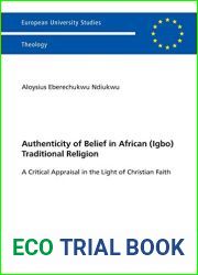 Authenticity of Belief in African (Igbo) Traditional Religion: A Critical Appraisal in the Light of Christian Faith (Europaische Hochschulschriften … Publications Universitaires Europeennes)