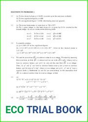 Mathematics for Physicists Solutions to problems