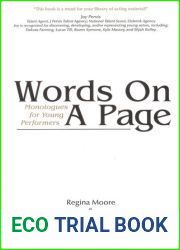 Words on a Page: Monologues for Young Performers