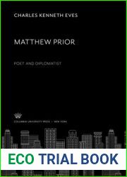 Matthew Prior, Poet and Diplomatist