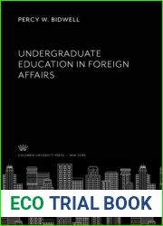 Undergraduate Education in Foreign Affairs