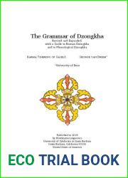 The Grammar of Dzongkha