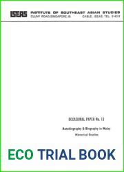 Autobiography and Biography in Malay Historical Studies