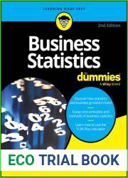 Business Statistics For Dummies