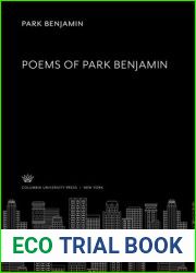 Poems of Park Benjamin