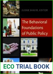 The Behavioral Foundations of Public Policy