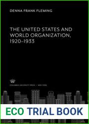 The United States and world organization, 1920-1933