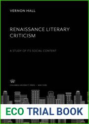Renaissance Literary Criticism: A Study of Its Social Content