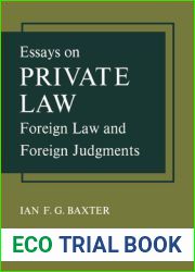 Essays on Private Law: Foreign Law and Foreign Judgments (Heritage)