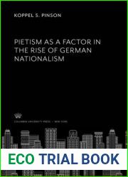 Pietism as a factor in the rise of German nationalism