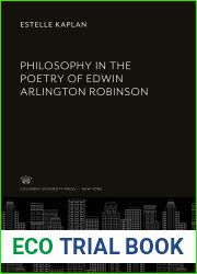 Philosophy in the Poetry of Edwin Arlington Robinson