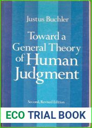 Toward a General Theory of Human Judgment