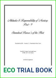 Attitudes and Responsibilities of Mastery, Level 9