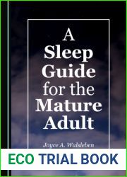 A Sleep Guide for the Mature Adult