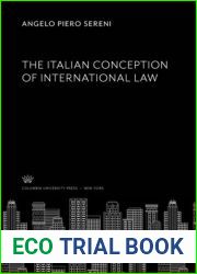 The Italian Conception of International Law