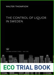 The Control of Liquor in Sweden