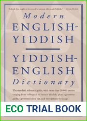 Modern English-Yiddish, Yiddish-English Dictionary