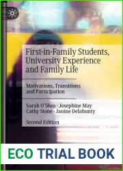First-in-Family Students, University Experience and Family Lif