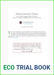 Machine Learning for Trading, or, An Unofficial Guide to Georgia Institute of Technology|s CS764