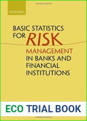 Basic Statistics for Risk Management in Banks and Financial Institutions