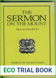 The Sermon on the Mount (Studies in the Synoptic Gospels)
