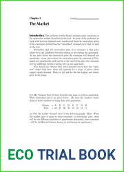 Workouts in Microeconomics Solution Manual